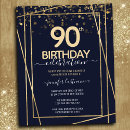 Recherche de 90th anniversaire invitations Élégant