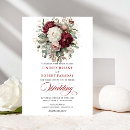 Recherche de bordeaux et blanc mariage invitations Pour eux