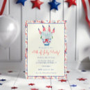 Recherche de drapeau américain invitations Aquarelle