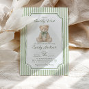 Recherche de rayures vertes invitations Vintage
