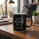 Recherche de logo marque tasses De logo d'entreprise personnalisée