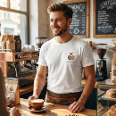 Recherche de grain de café tshirts Marron