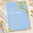 Recherche de jaune et bleu mariage invitations Méditerranéen