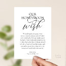 Recherche de lune de miel invitations Noir et blanc