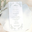 Recherche de victorien mariage menus Toile de jouy