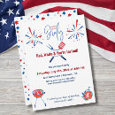 Recherche de barbecue 4 juillet invitations Étoiles et rayures