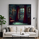Recherche de rideau rouge posters Vintage