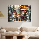 Suche nach lustige katzen und poster Weihnachtsbaum