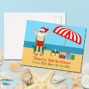 Recherche de santa claus cartes postales Plage