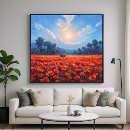 Suche nach red poppies poster Blume