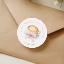 Recherche de latte autocollants Baby shower café