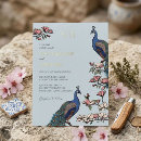 Recherche de paon bleu invitations Simple