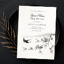 Recherche de oiseaux japonais invitations Floral