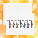 Recherche de saxophone cartes postales Joueur de saxophone