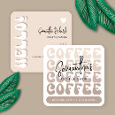 Recherche de barista cartes visite Moderne