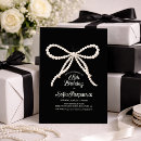 Recherche de 65 anniversaire invitations Noir et blanc