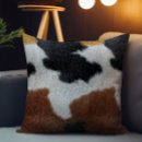 Recherche de texture en cuir coussins Marron