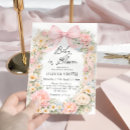 Recherche de fuchsia invitations Bébé en fleurs
