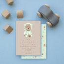 Recherche de vert neutre invitations Ours en peluche