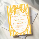 Recherche de rayures jaunes invitations Pour elle