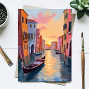 Suche nach venedig gondel postkarten Sonnenuntergang