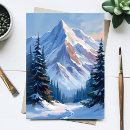 Suche nach schneebedeckte bäume postkarten Aquarell