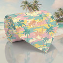 Recherche de motif de plage cravates Palmiers