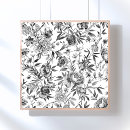 Recherche de fleur chinoise posters Aquarelle