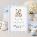 Recherche de ours bleu invitations Mignon