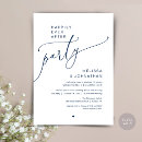 Recherche de luxueux mariage invitations Bleu marine