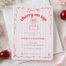 Recherche de rouge cerise invitations Coquette