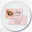 Recherche de cils cartes visite Typographie