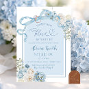 Recherche de hortensias bleus invitations Bride
