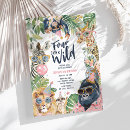 Recherche de animal l invitations Jeune sauvage et trois