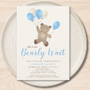 Suche nach teddybär babyparty einladungen Aquarell