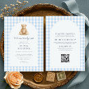 Suche nach blauer gingham einladungen Blaue gingham babyparty