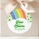 Recherche de verts de shamrock autocollants Pour enfants