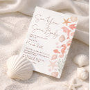 Recherche de coquillages invitations Fille