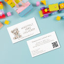 Recherche de nounours cartes visite Client(e)