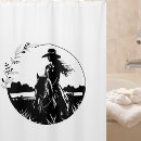 Recherche de vintage western rideaux douche Cowgirl