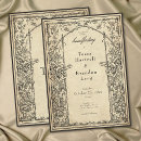 Recherche de parchemin mariage invitations Élégant