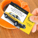 Recherche de cabine jaune cartes visite Voiture