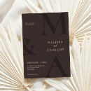 Recherche de brun invitations Moderne