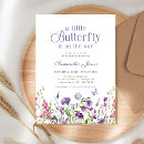 Recherche de papillons baby shower invitations Élégant