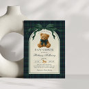 Recherche de motif tartan invitations Ours en peluche