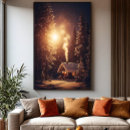 Suche nach erleuchtet poster Wald