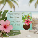 Recherche de cocotier invitations Aquarelle