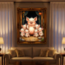 Recherche de porcs art Mural