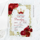 Recherche de couronne rouge invitations Pour elle