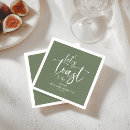 Recherche de engagement party serviettes Calligraphie